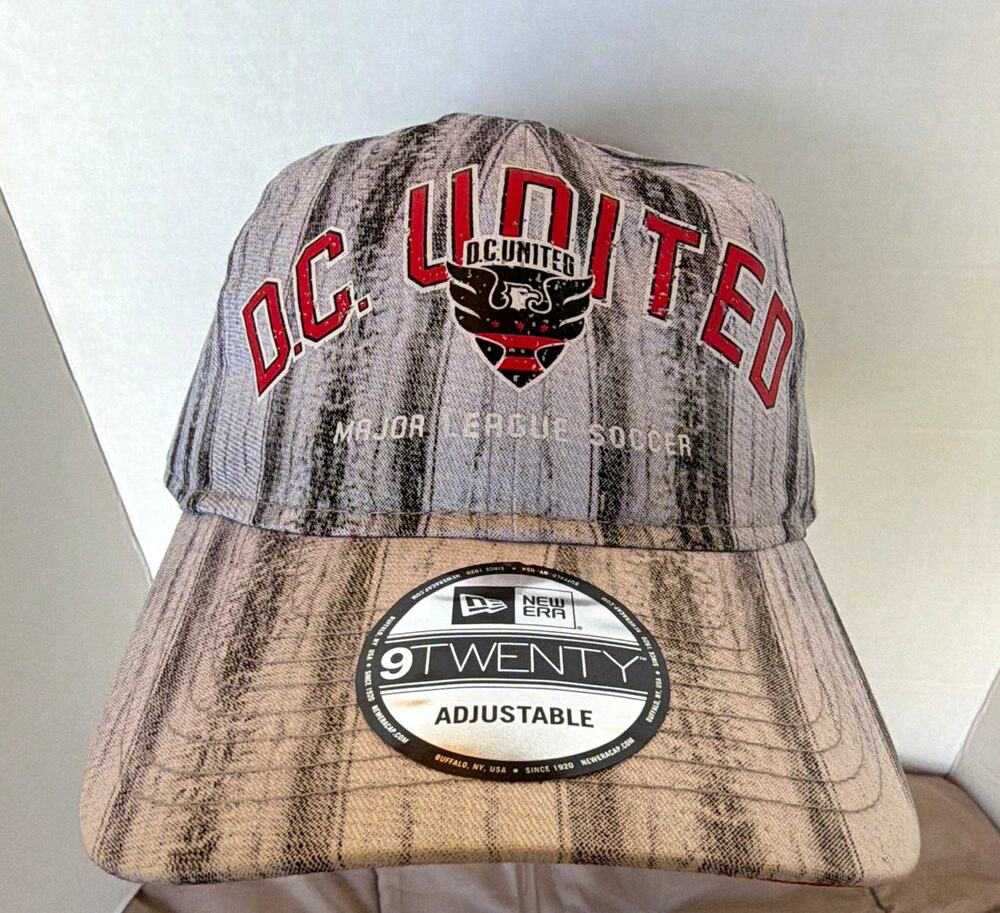New Era 9TWENTY D.C. United MLS Soccer Adjustable Hat One Size Gray Black
